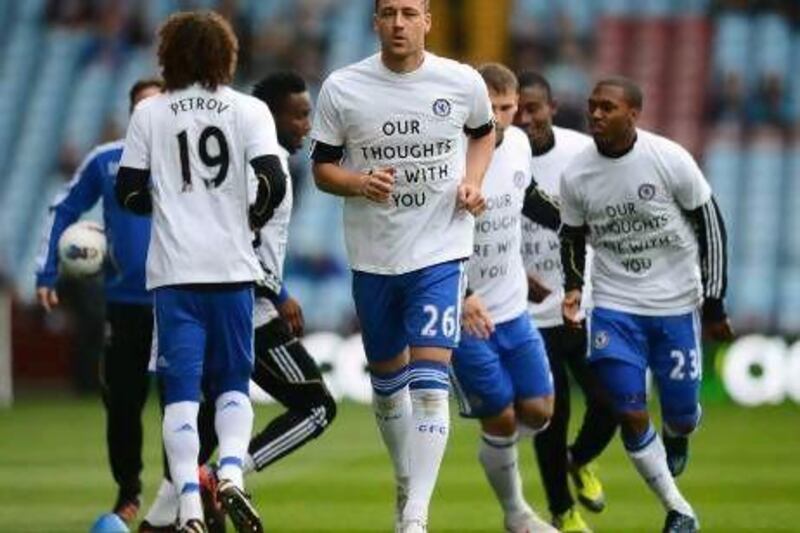 Chelsea players expressed support for Stiliyan Petrov, who was diagnosed with leukaemia.