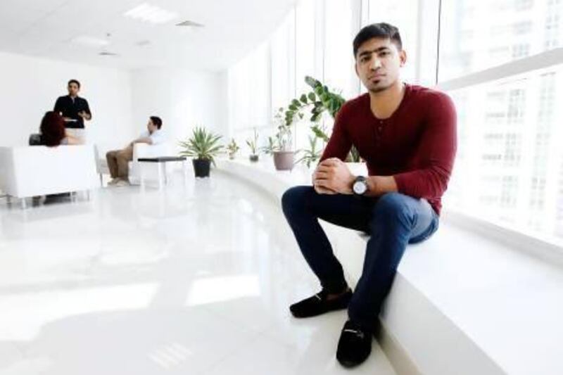 Abdulla Abbas was pleasantly surprised by the swift response to his InternsME video CV. Sarah Dea / The National