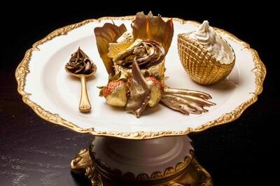 The golden phoenix cupcake sells for Dh3,700