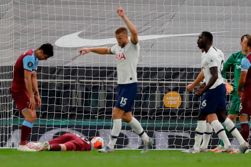 Eric Dier - 7: Another fine display from the Englishman who is staking a claim to be Jose Mourinho's first-choice centre-back. AFP