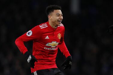 Soccer Football - Premier League - Everton vs Manchester United - Goodison Park, Liverpool, Britain - January 1, 2018 Manchester United's Jesse Lingard celebrates scoring their second goal Action Images via Reuters/Lee Smith EDITORIAL USE ONLY. No use with unauthorized audio, video, data, fixture lists, club/league logos or 'live' services. Online in-match use limited to 75 images, no video emulation. No use in betting, games or single club/league/player publications. Please contact your account representative for further details.