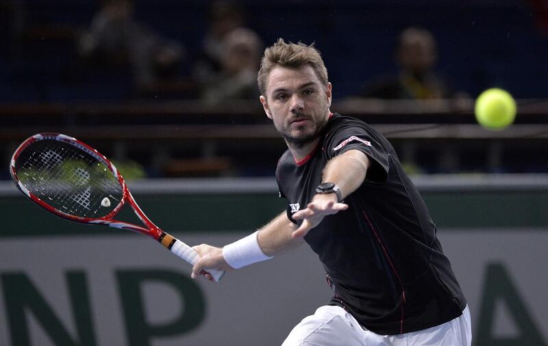 Switzerland’s Stanislas Wawrinka will be make his second visit to Abu Dhabi next month for the Mubadala World Tennis Championship.  Miguel Medina / AFP

