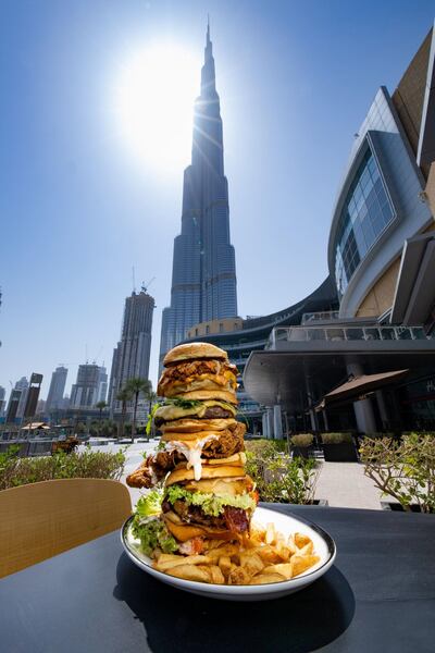 Black Tap in The Dubai Mall has a set menu for those sitting outdoors. Courtesy Black Tap