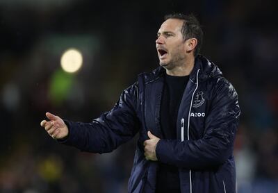 Everton manager Frank Lampard watches another defeat. Action Images