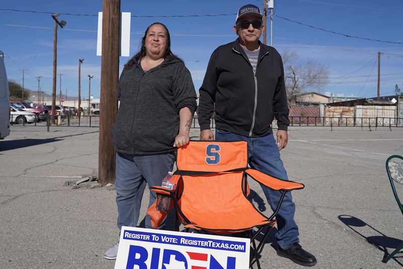 Rafel and Lupe Rodriguez came out to support the President. Willy Lowry / The National
