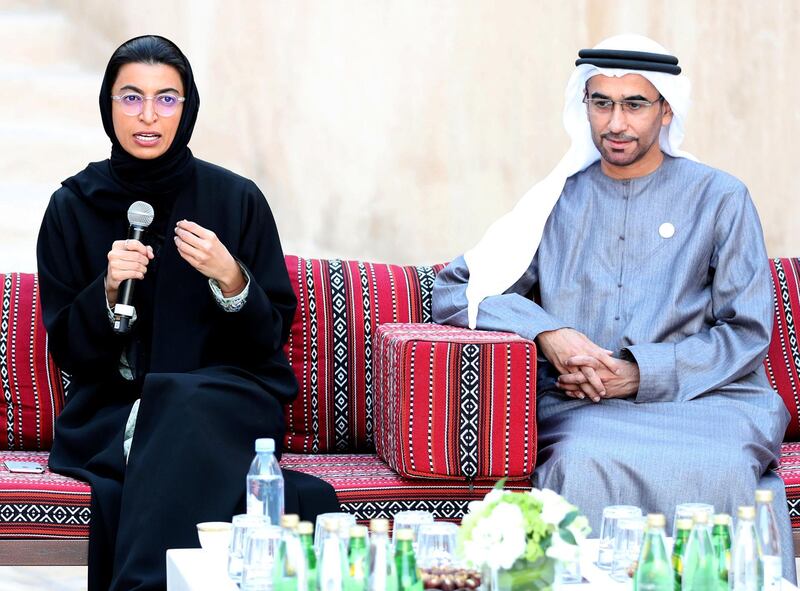 Noura Al Kaabi, Minister of Culture and Knowledge Development emphasized on the significance of Arabic poetry in the UAE as a means of preserving the language for future generations, at Poets Retreat and launch of the UAE poets club. Courtsey: Ministry of Culture and Knowledge Development.