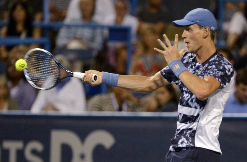 Tomas Berdych topped Robby Ginepri in the second round of the Washington Open on Wednesday in Washington, DC, USA. Shawn Thew / EPA / July 30, 2014