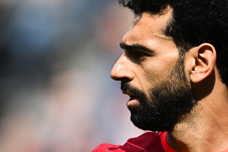 Liverpool's Mohamed Salah came off the bench. AFP