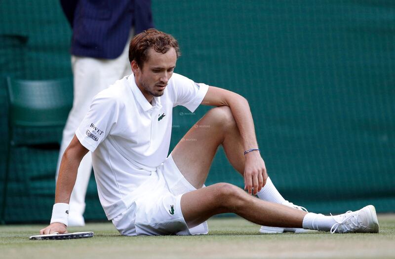 Russia's world No 2 Daniil Medvedev reached Round 4 of Wimbledon in 2021. Reuters