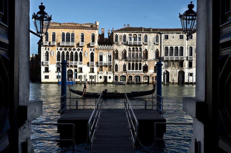 The Private Pier at Aman Canal Grande Venice.  Courtesy of Amanresorts