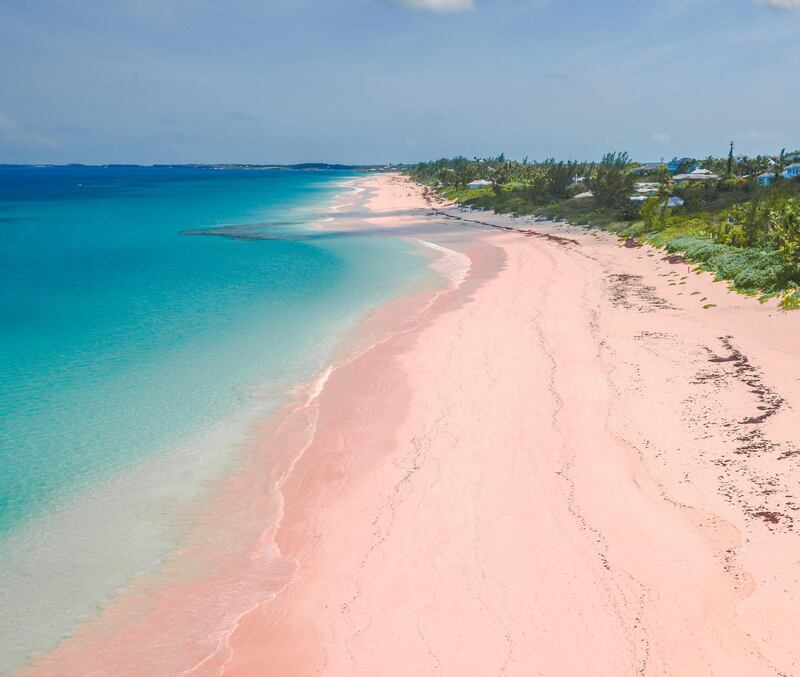 Pink Sand, Beach, Harbour Island, The Bahamas. Getty Images