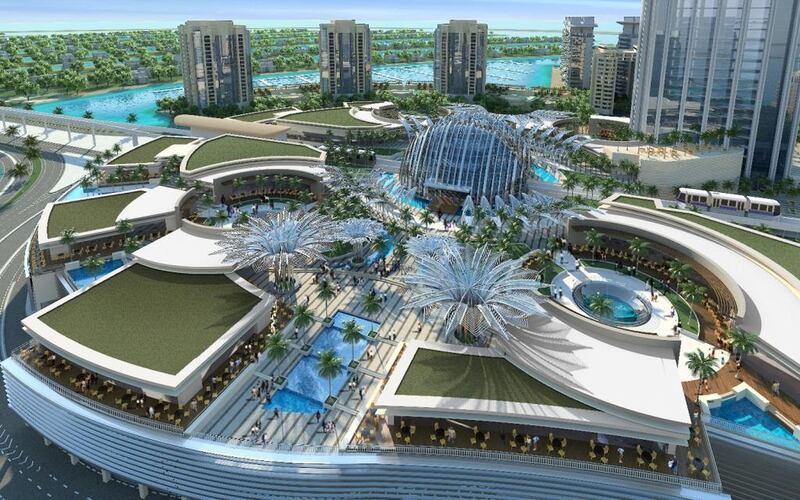 An artist's impression of Nakheel's New Mall on the Palm Jumeirah. Courtesy Nakheel