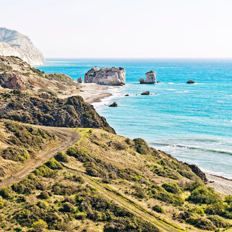 View to rocky mediterranean coast. Getty Images