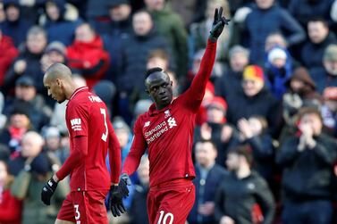 Sadio Mane, right, scored the second and third Liverpool goals in the 4-2 win over Burnley. Reuters