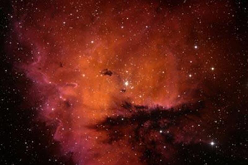The Milky Way as pictured in an infrared image produced by Nasa's Spitzer Space Telescope.