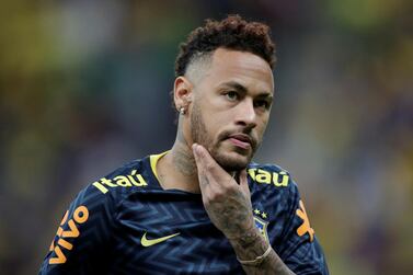 FILE PHOTO: Soccer Football - International Friendly - Brazil v Qatar - Mane Garrincha Stadium, Brasilia, Brazil - June 5, 2019 Brazil’s Neymar during the warm up REUTERS/Ueslei Marcelino/File Photo