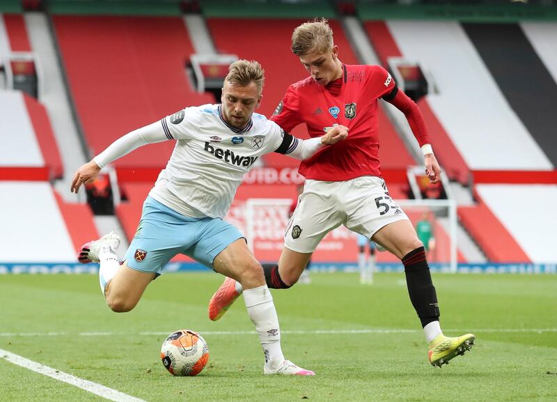 Jarrod Bowen – 8. The most dangerous player on the pitch. Dominated Brandon Williams in their duel and was West Ham’s most effective attacking player. EPA