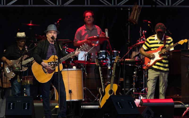 MEMPHIS, TN - MAY 01:  Paul Simon performs on stage at the Beale Street Music Festival on May 1, 2016 in Memphis, Tennessee.  (Photo by Paul R. Giunta/Getty Images)