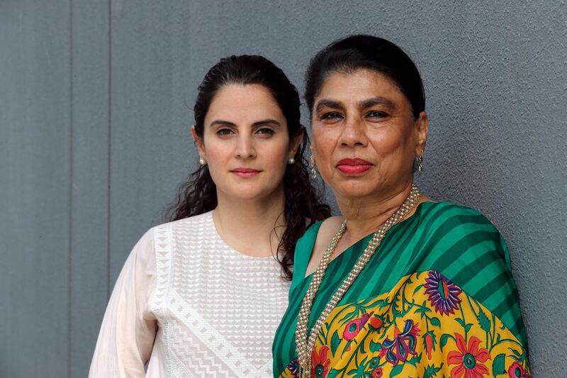 Dubai, United Arab Emirates - February 19, 2019: Smita Prabhakar, founder and Nada Raza (L), chief curator of  Ishara Art Foundation. Tuesday the 19th of February 2019 at Alserkal Avenue, Dubai. Chris Whiteoak / The National