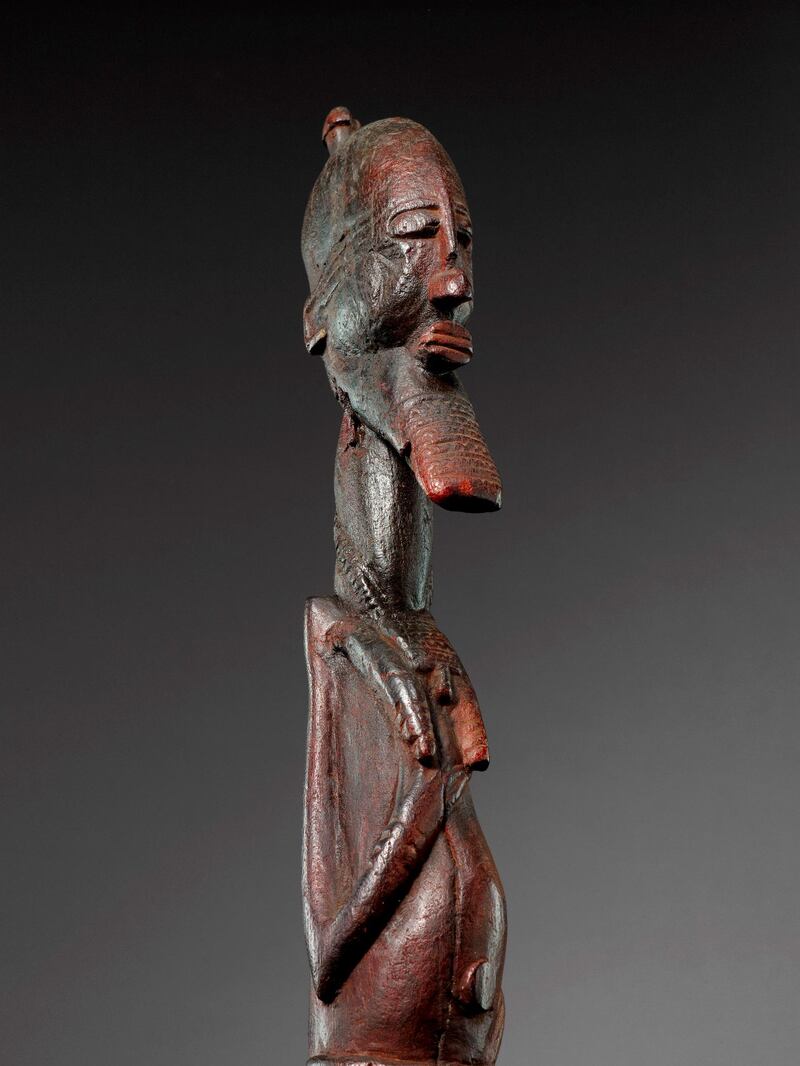 Soninke/Djennenke figure 
Bandiagara region, Mali, between 
1228 and 1295 
Wood Figure 
 

Story on Le Louvre by Anna Seaman.  For Arts & Life.

© Louvre Abu Dhabi 
Thierry Ollivier 
 