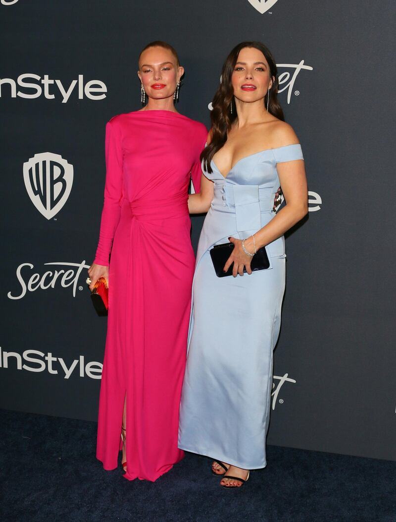 Sophia Bush and Kate Bosworth attend the 21st Annual InStyle And Warner Bros. Pictures Golden Globe afterparty in Beverly Hills, California on January 5, 2020. AFP