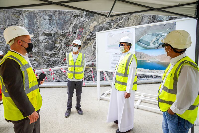 Clean energy generated by the Mohammed bin Rashid Al Maktoum Solar Park will be used to pump the water back through the tunnel and return it to the upper dam.
