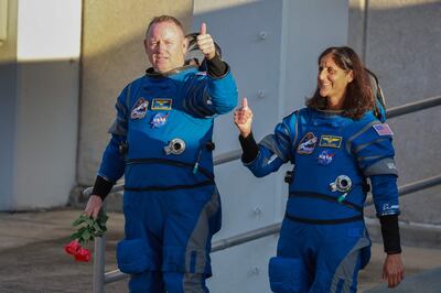 Butch Wilmore and Suni Williams at Cape Canaveral in Florida. Photo: AFP

