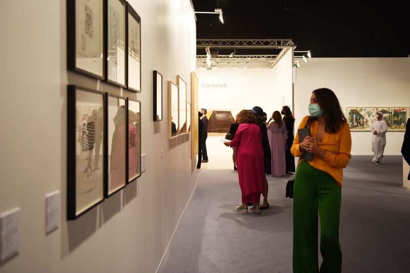 Abu Dhabi Art reopened to the public at Manarat Al Saadiyat in 2021. All photos: Vidhyaa Chandramohan for The National