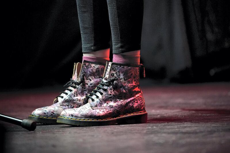 MANCHESTER, ENGLAND - NOVEMBER 07: Labour MP and Shadow Secretary of State for Education, Angela Rayner wearing Dr. Martens boots speaks onstage to supporters during an election campaign event at the O2 Apollo Manchester on November 7, 2019 in Manchester, England. Earlier in the day the Labour leader unveiled the parties' new campaign bus, emblazoned with the slogan 'It's Time for Real Change'. (Photo by Christopher Furlong/Getty Images)