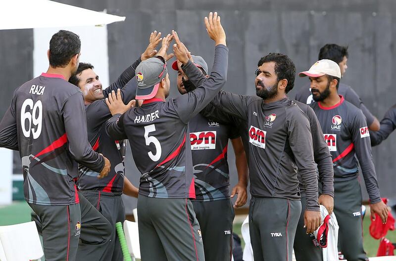 UAE played two T20 matches on one day against Papua New Guinea in Abu Dhabi in 2017. Pawan Singh / The National