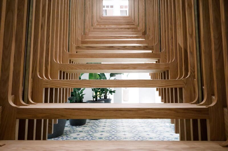 The staircase took three-and-a-half months to make. Courtesy Ammar Basheir
