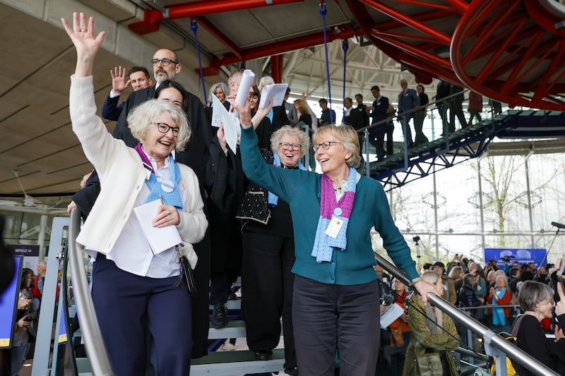 A group of more than 2,000 Swiss women, who call themselves 'climate seniors', won their case before a European court in Strasbourg. EPA