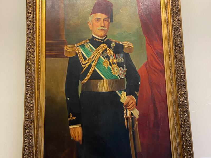 A portrait of Prince Muhammad Ali, who established the palace 119 years ago. Nada El Sawy / The National