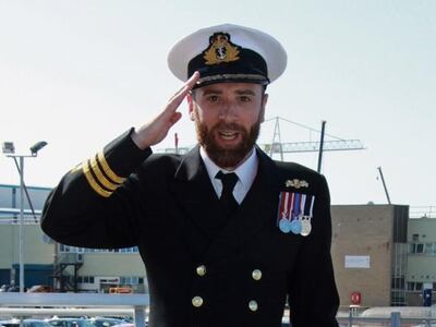 Commander Peter Evans, captain of HMS Diamond / X