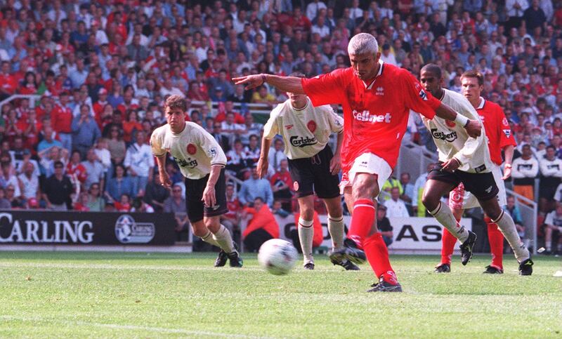 Middlesbrough 3 Liverpool 3 (1996/97).