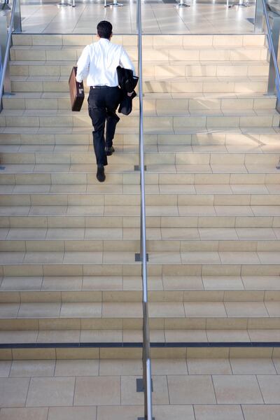 Take the stairs whenever you can. Getty