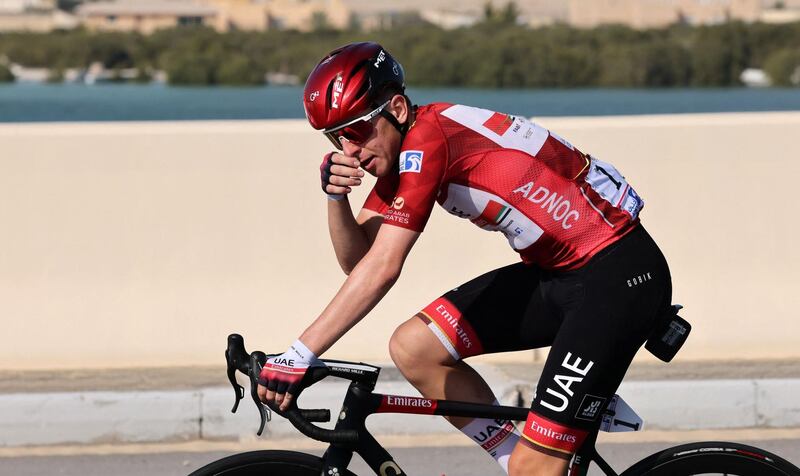 UAE Team Emirates rider Tadej Pogacar won the 2021 UAE Tour. AFP