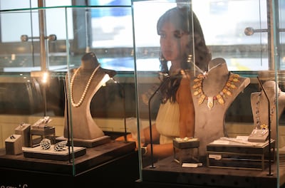 Jewellery will also be displayed in Sotheby's travelling exhibition in Dubai at DIFC. Photo: EPA