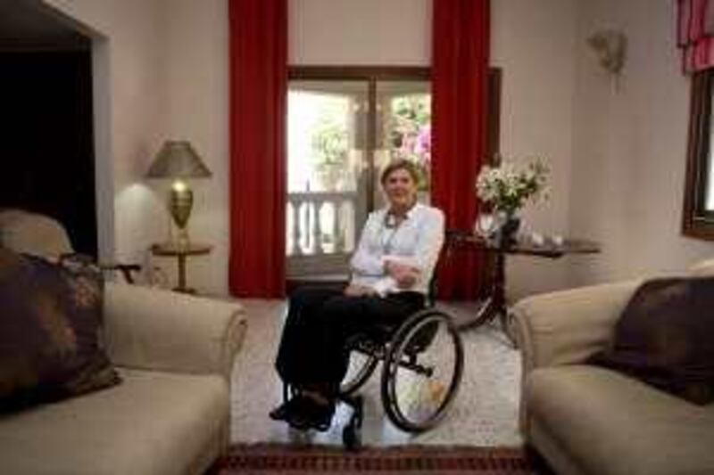 Dubai, UAE - May 28, 2009 - Portrait of Leanne Langmead in her home. (Nicole Hill / The National) *** Local Caption ***  NH Langmead03.jpg