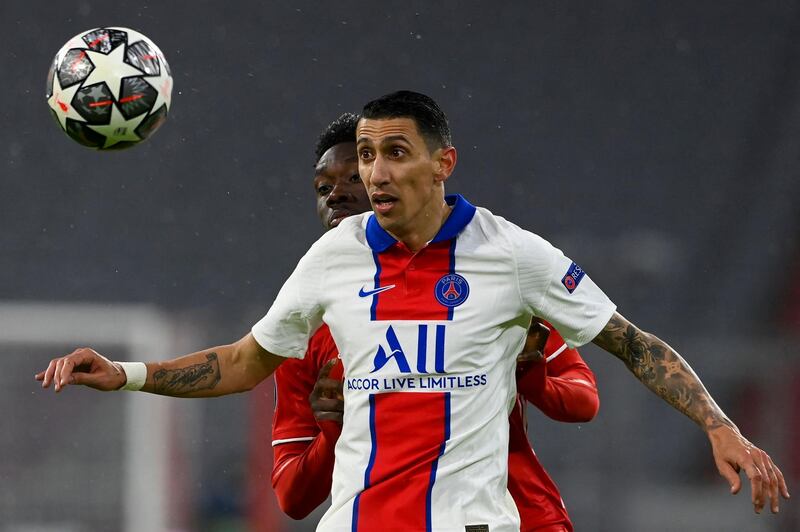 Angel Di Maria - 7, Gave the ball away in dangerous areas a few times, but worked hard for the team and showed moments of quality. It was his ball that got Mbappe one-on-one with Boateng for PSG’s third. AFP