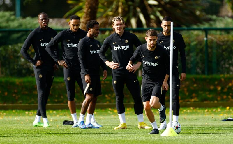 Chelsea's Jorginho during training. Reuters