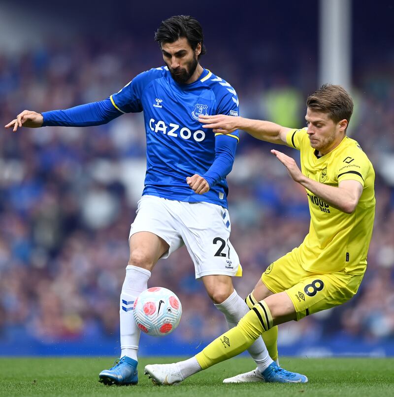 Andre Gomes 5 – The Portuguese midfielder slowed the game down too often for Frank Lampard’s liking. He was replaced midway through the second half by Jonjoe Kenny.  Getty