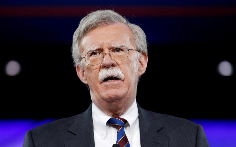 FILE PHOTO: Former U.S. Ambassador to the United Nations John Bolton speaks at the Conservative Political Action Conference (CPAC) in Oxon Hill, Maryland, U.S. February 24, 2017. REUTERS/Joshua Roberts/File Photo