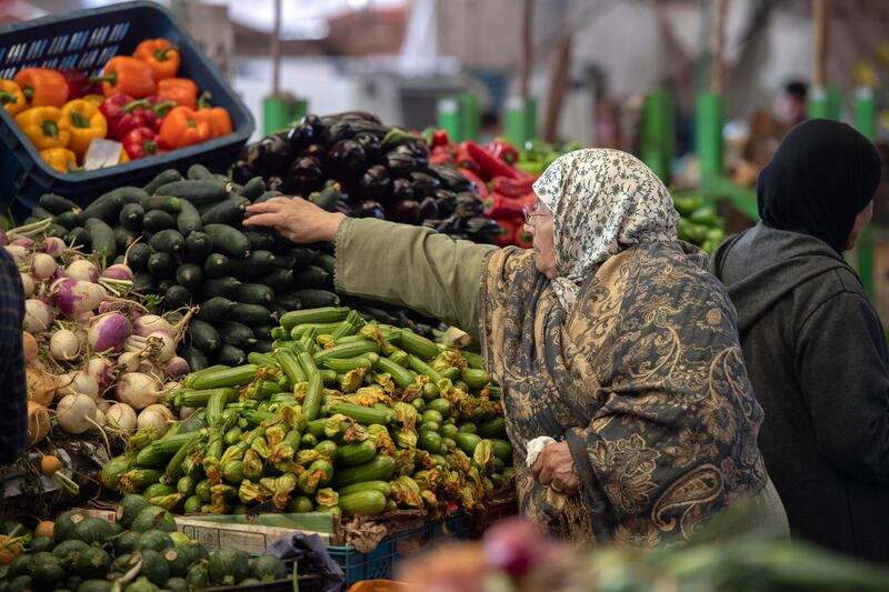 A market in Rabat. Moroccan authorities intend to treat the IMF flexible credit line arrangement as precautionary, the fund said. EPA