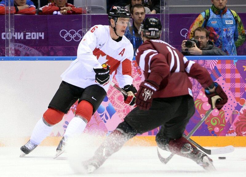 Canada beat Latvia 2-1 on February 19, 2014 to reach the semi-finals. Andrej Isakovic / AFP 