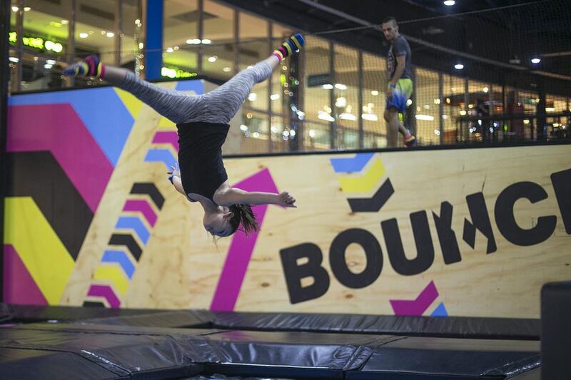 Bounce Abu Dhabi in Marina Mall. Mona Al Marzooqi / The National