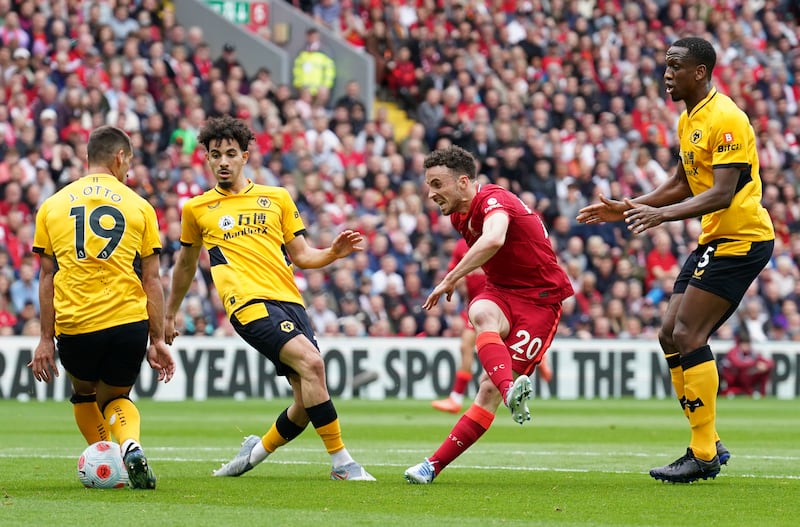 Diogo Jota - 6 The Portuguese put in plenty of legwork but did not cause enough problems for his former club. He made way for Salah in the 58th minute. 
AP