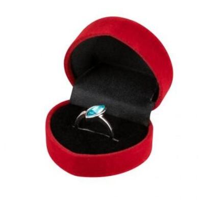 The Dh6 ring comes in a red heart-shaped box and in a choice of four varieties. Courtesy Poundland