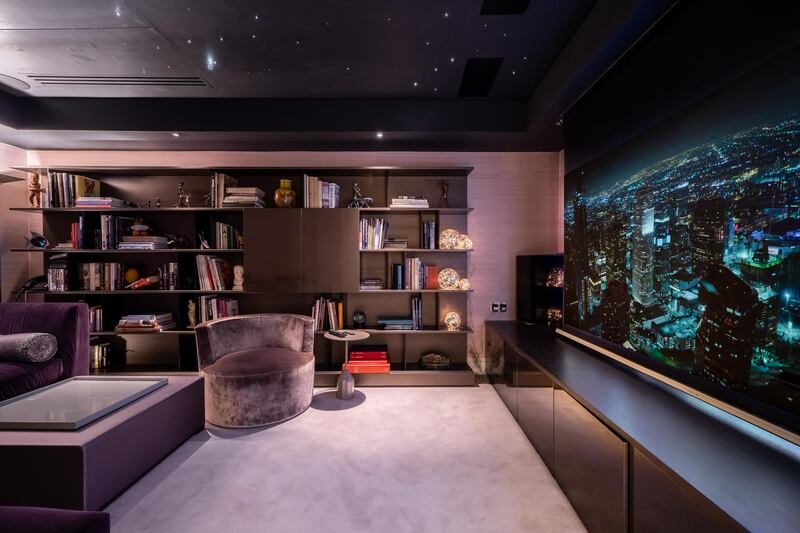 The property's private cinema. Courtesy Vyomm.com