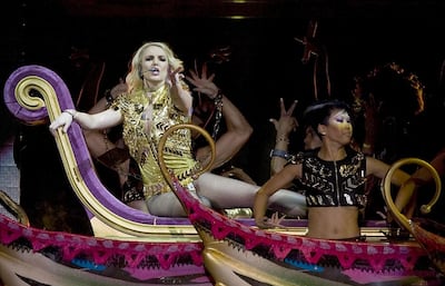 Britney Spears performing in Mexico City in 2011. Getty Images